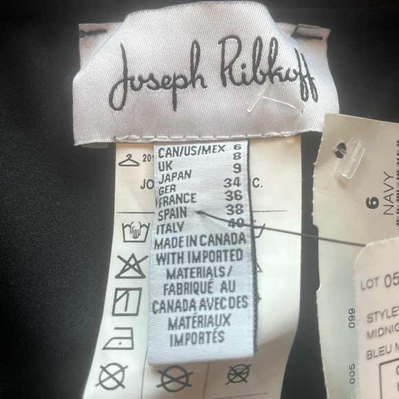 NWT Joseph Ribkoff Navy Pull On Pants Business Casual Size 6 *measurements* NEW - Picture 6 of 13